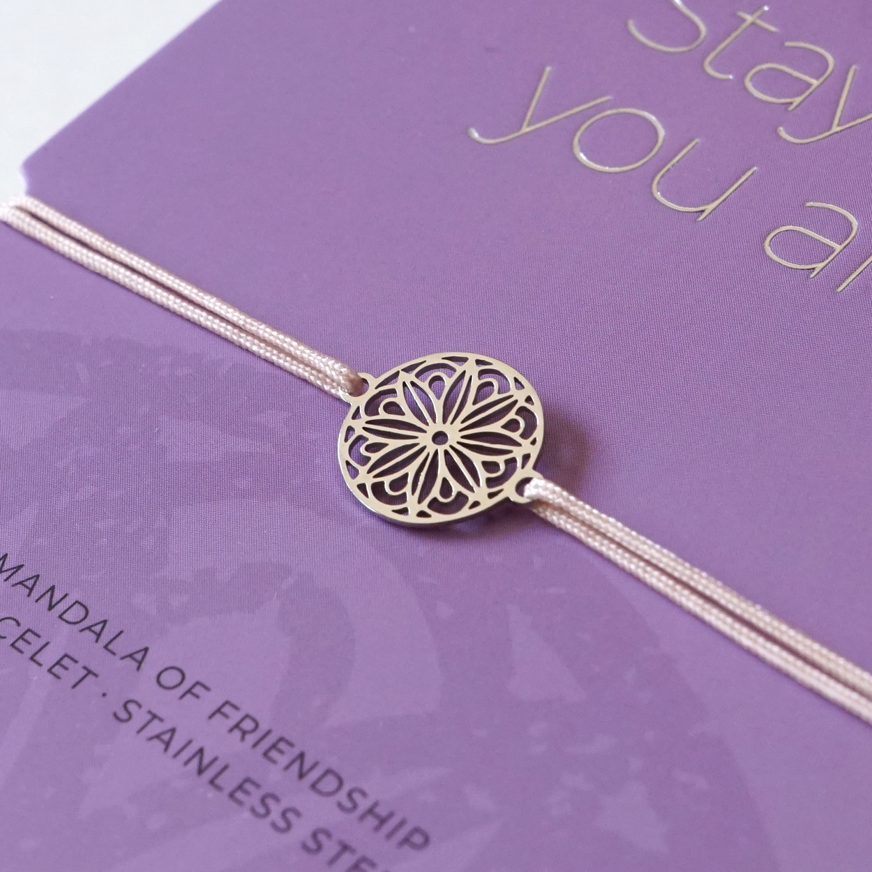 Armband MY MANDALA of Friendship – Edelstahl