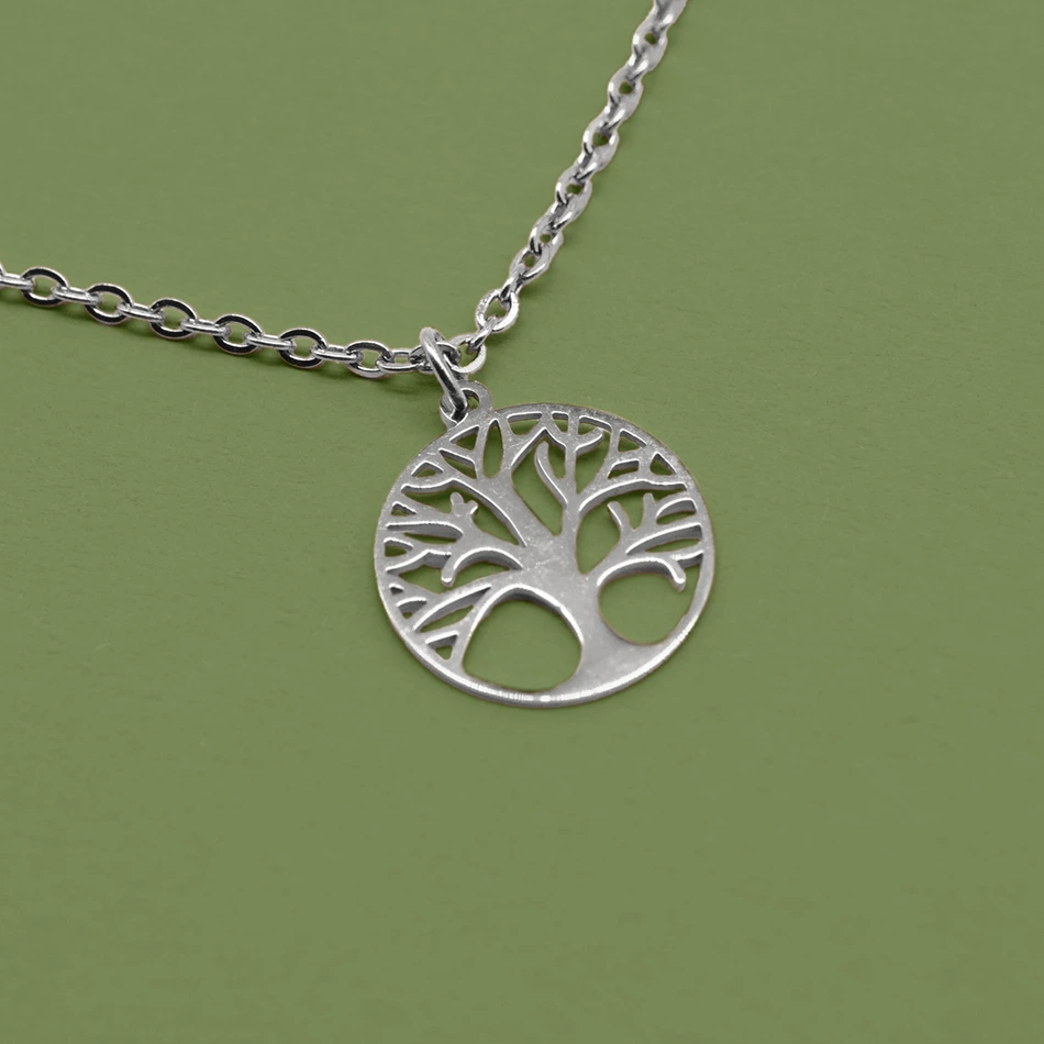 Halskette SELECTION – Baum des Lebens, versilbert