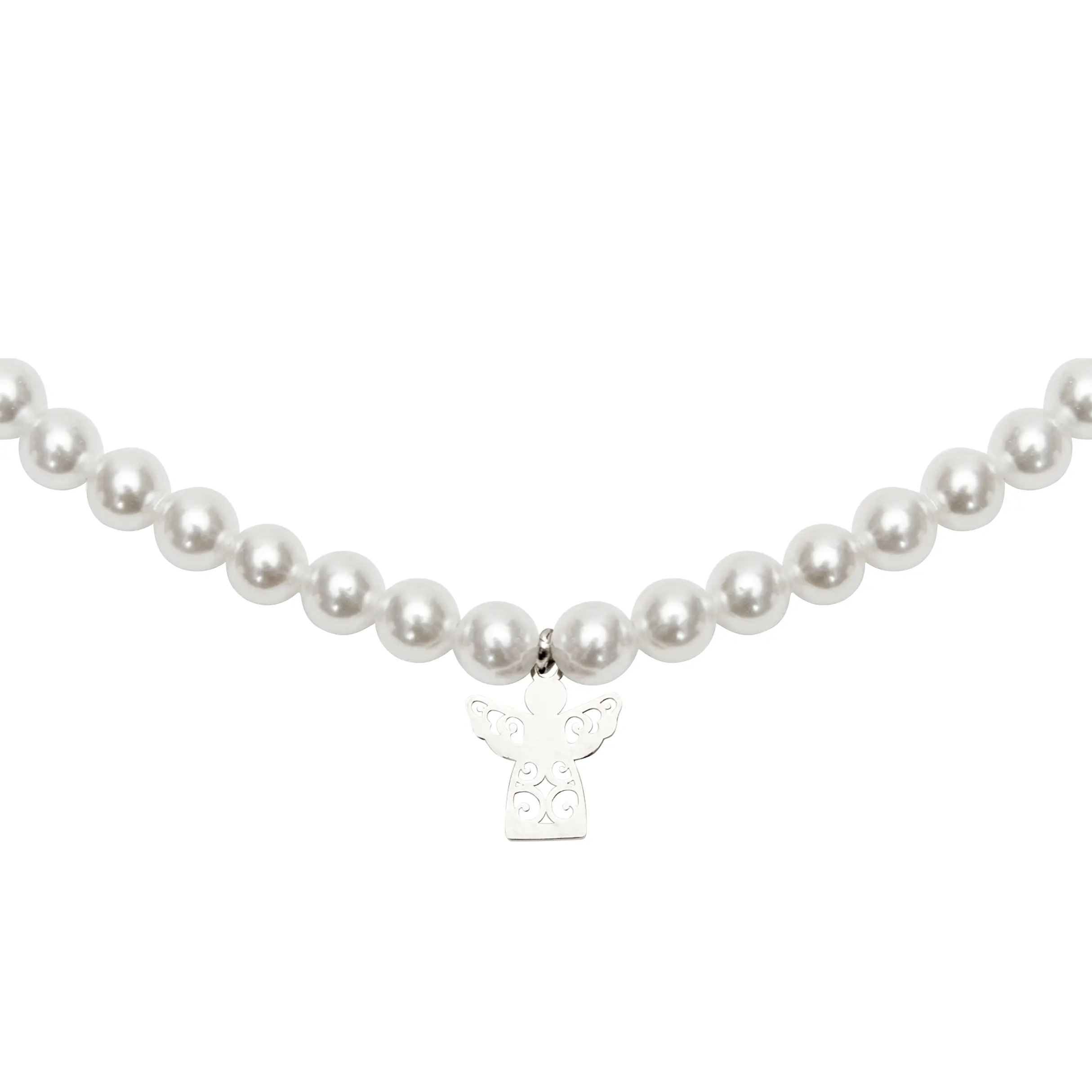 Geschenkbox Perlenarmband – Schutzengel, Edelstahl